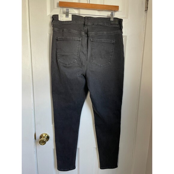 American Eagle Jeans 16 Gray Super High Rise Jegging Next Level Stretch NEW Gray - Picture 6 of 8